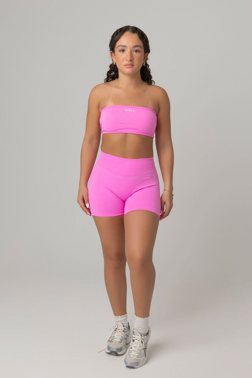 Pulse™ Backless Bandeau with White Logo