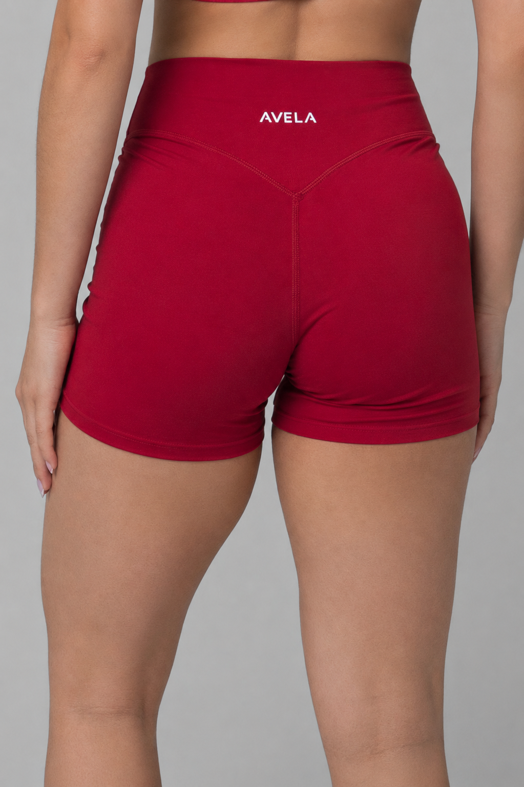 SoftForm High Waisted Shorts 6" with White Logo