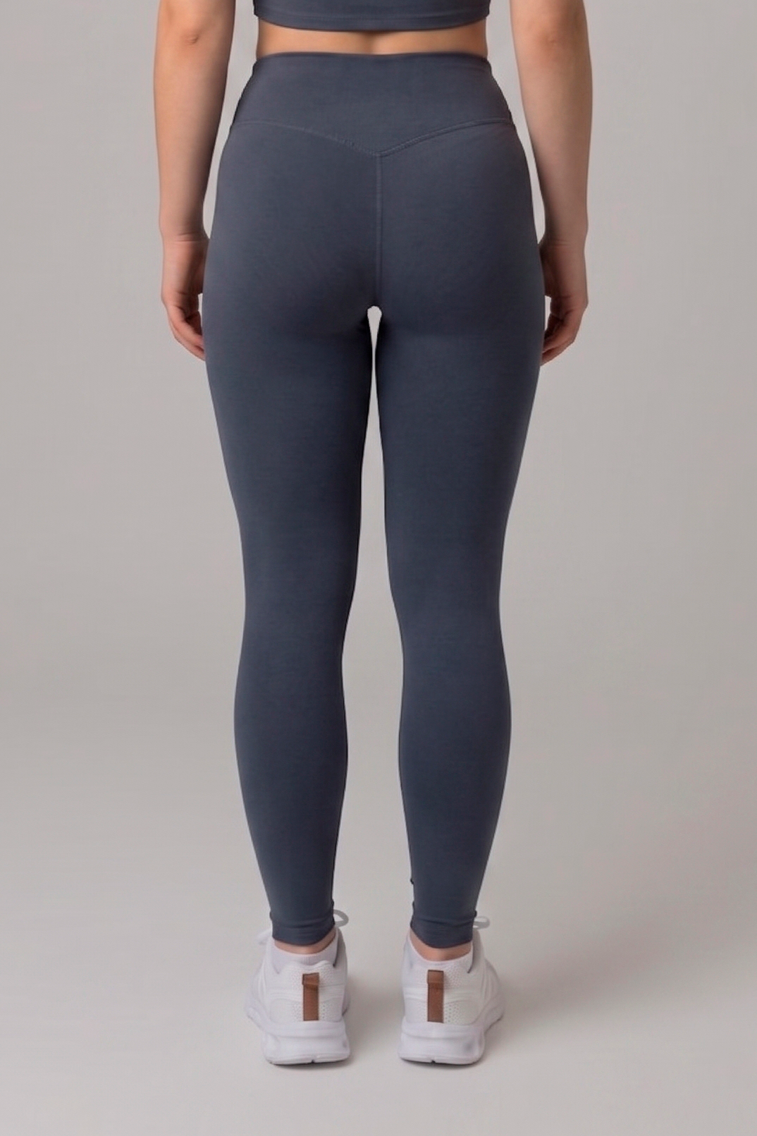SoftForm™ High Waisted Leggings with White Logo
