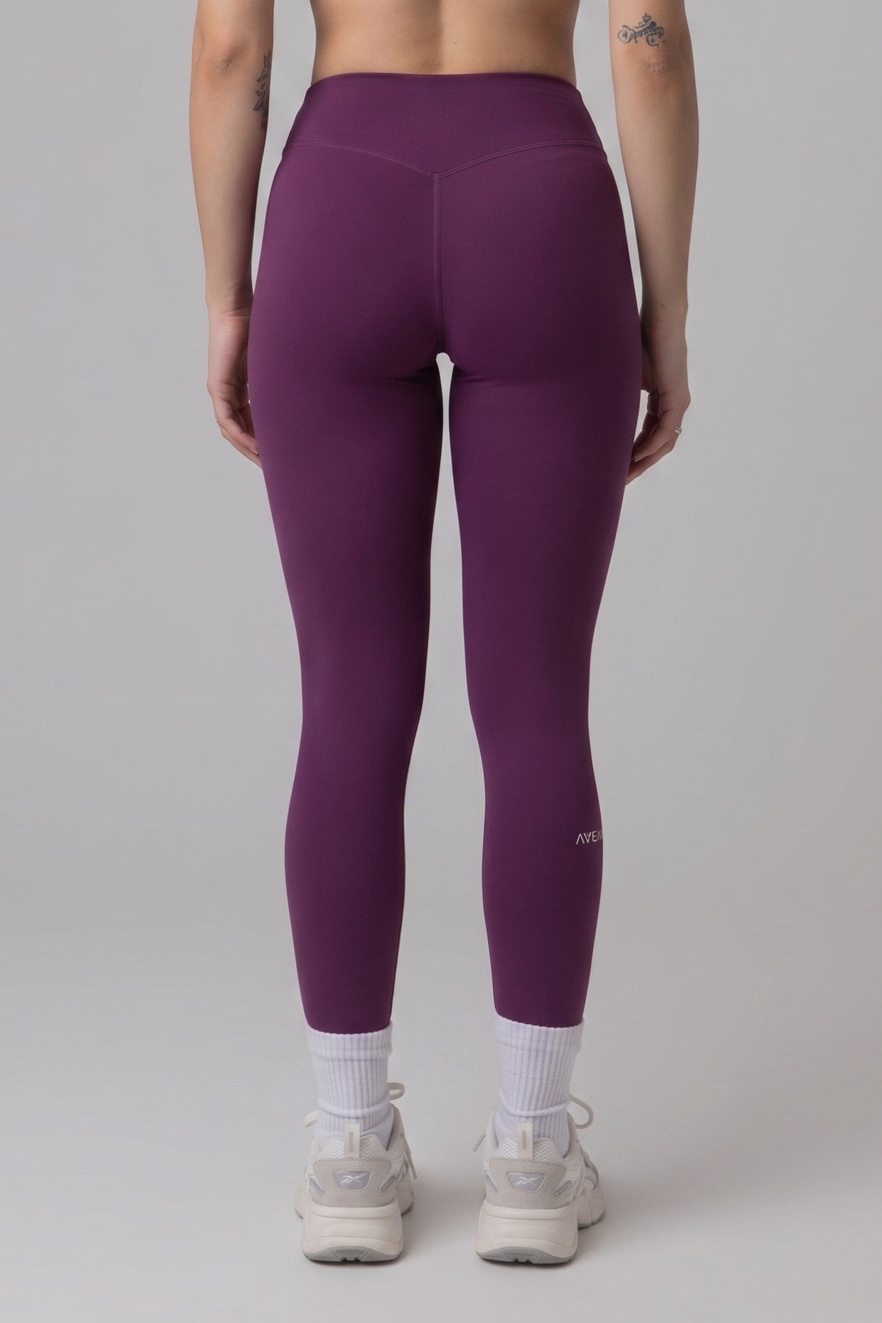 SoftForm™ High Waisted Leggings with White Logo