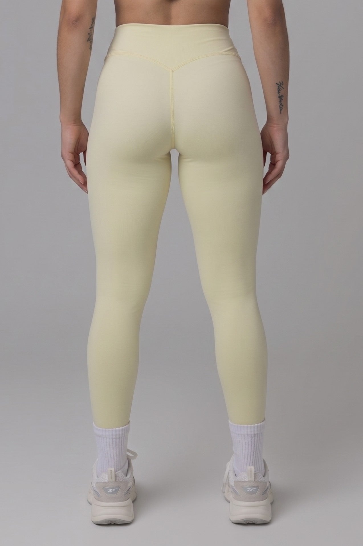 SoftForm™ High Waisted Leggings with White Logo