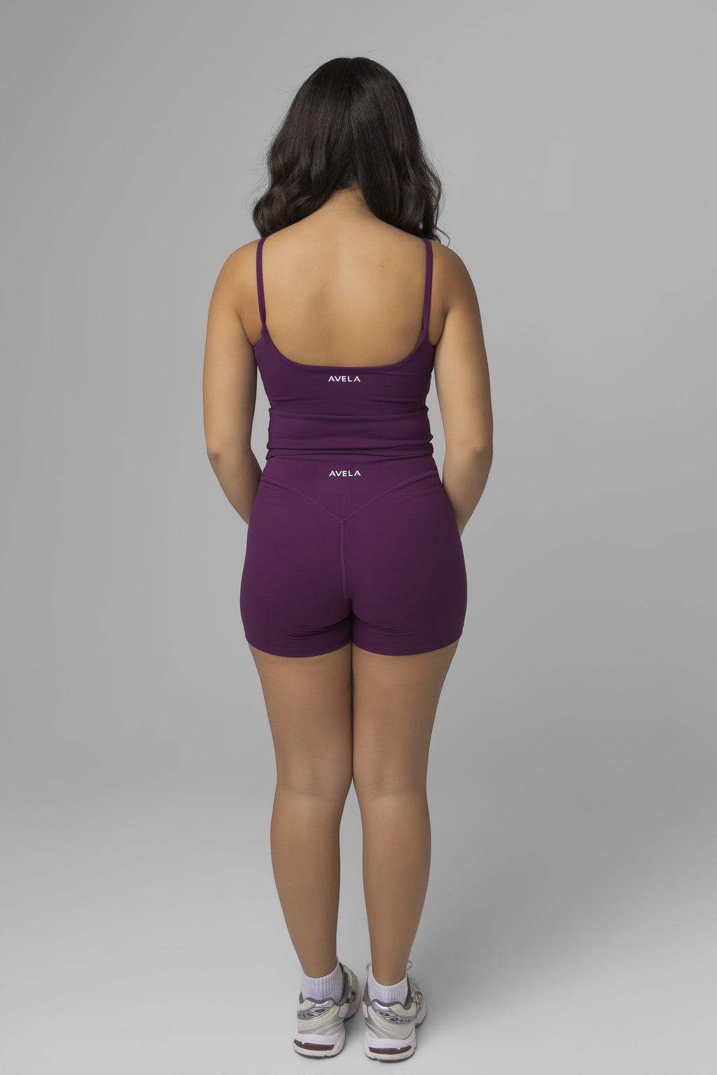 SoftForm™ Strappy Tank Top with Built in Bra with White Logo