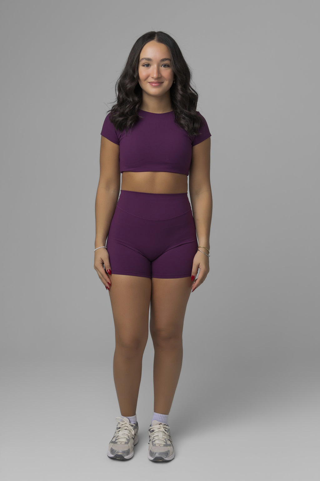 SoftForm High Waisted Shorts 6" with White Logo